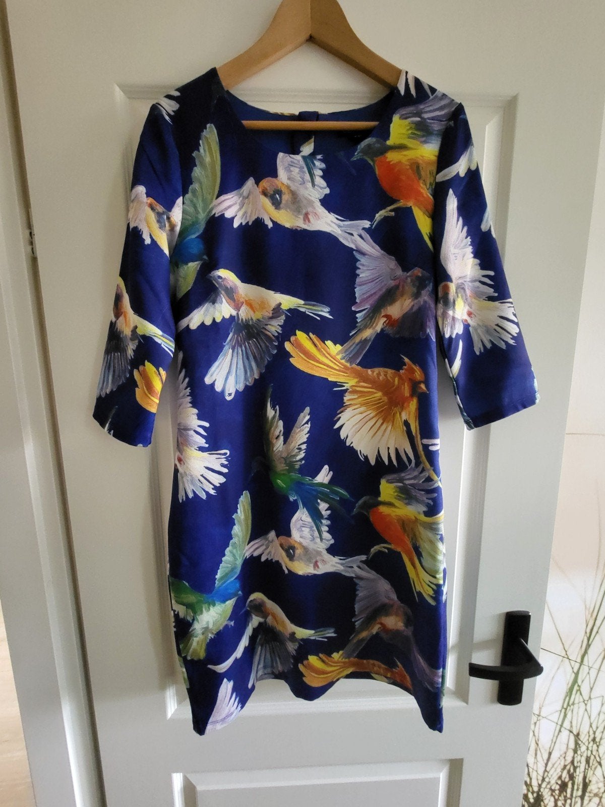 Smashed Lemon jurk maat M/38 – blauwe vogelprint, Kleding | Dames, Maat 38/40 (M), Blauw, Ophalen of Verzenden, Zo goed als nieuw