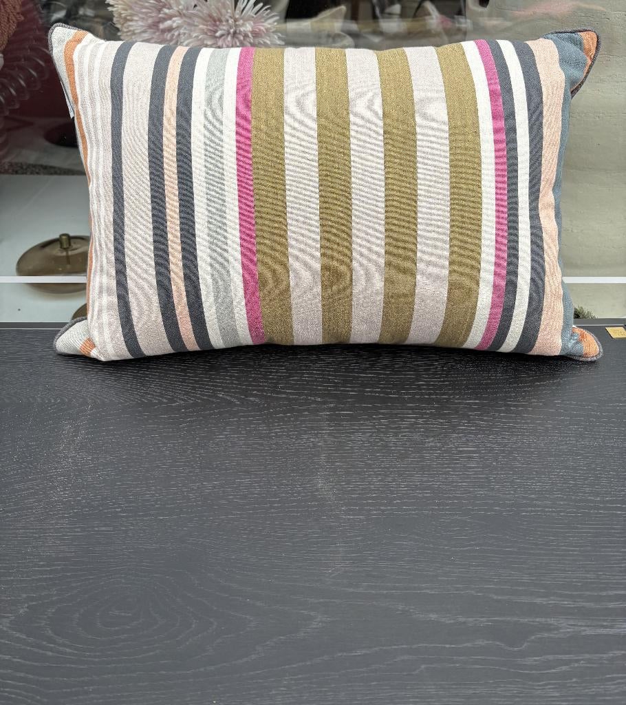 Luxe kussen | Romo streep, Huis en Inrichting, Ophalen, Nieuw, Overige kleuren, Vierkant