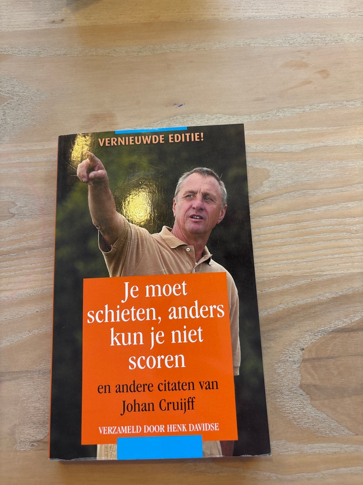 Je moet schieten, anders kun je niet scoren - Johan Cruijff, Ophalen of Verzenden, Zo goed als nieuw, Overige sporten