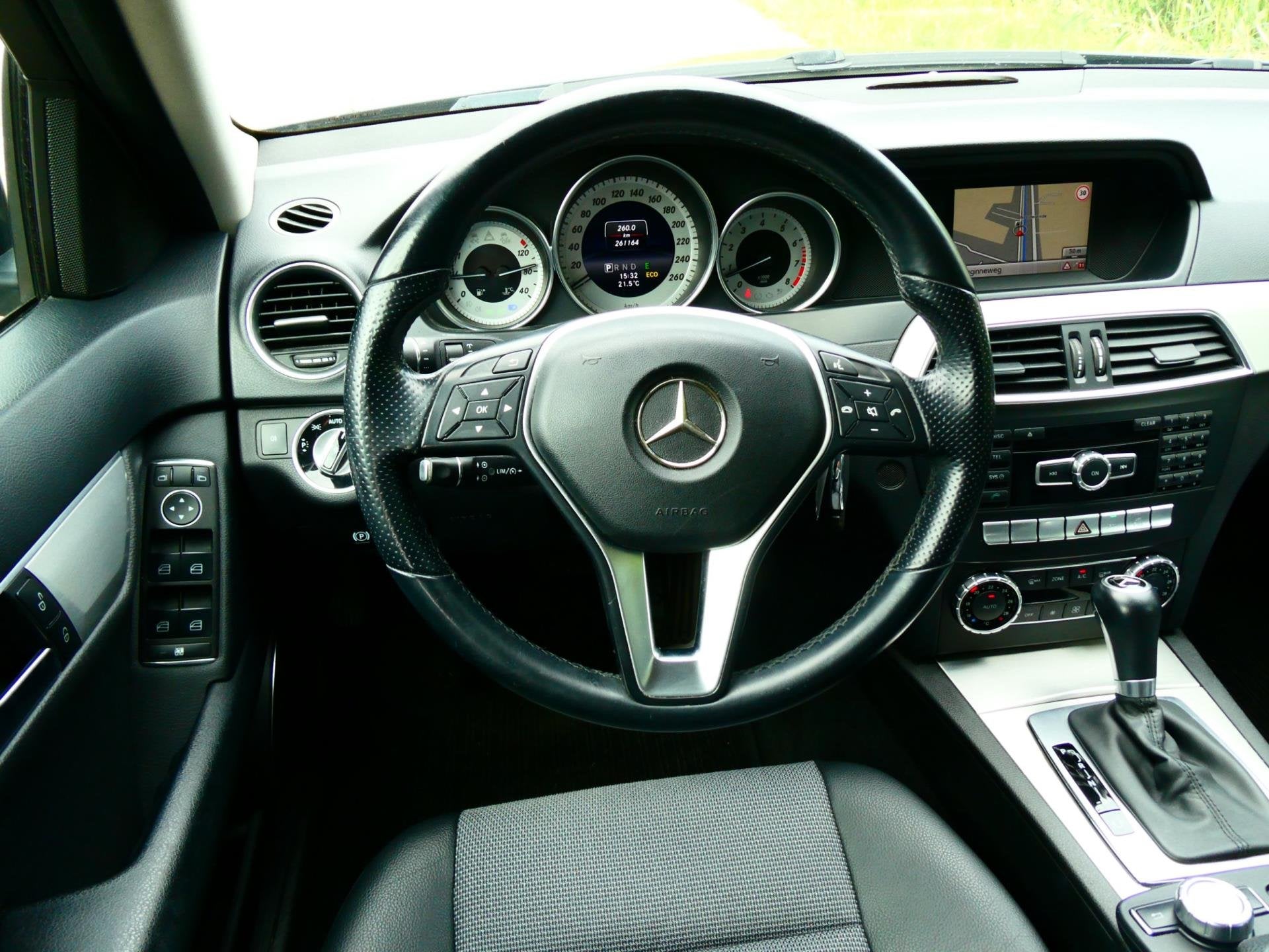 Mercedes-Benz C-klasse Estate 180 Automaat 156pk 1e eig. LED, Automaat, Achterwielaandrijving, Euro 6, Zwart
