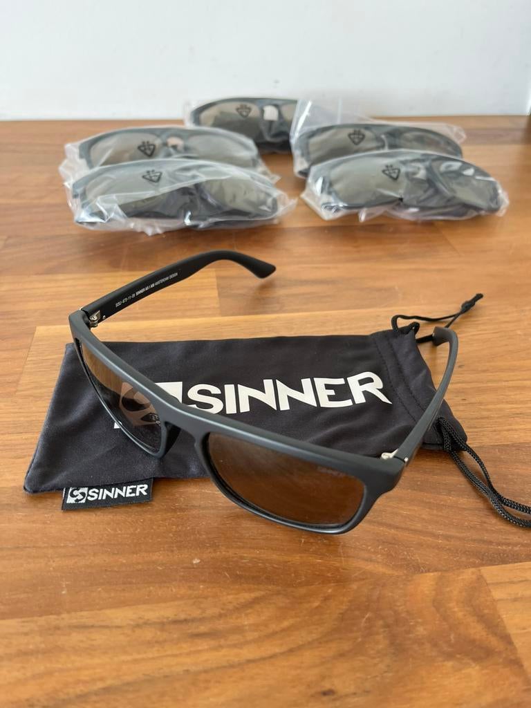 THUNDER  ZONNEBRIL - MAT ZWART Nieuw Origineel, Overige merken, Zonnebril, Zwart, Nieuw