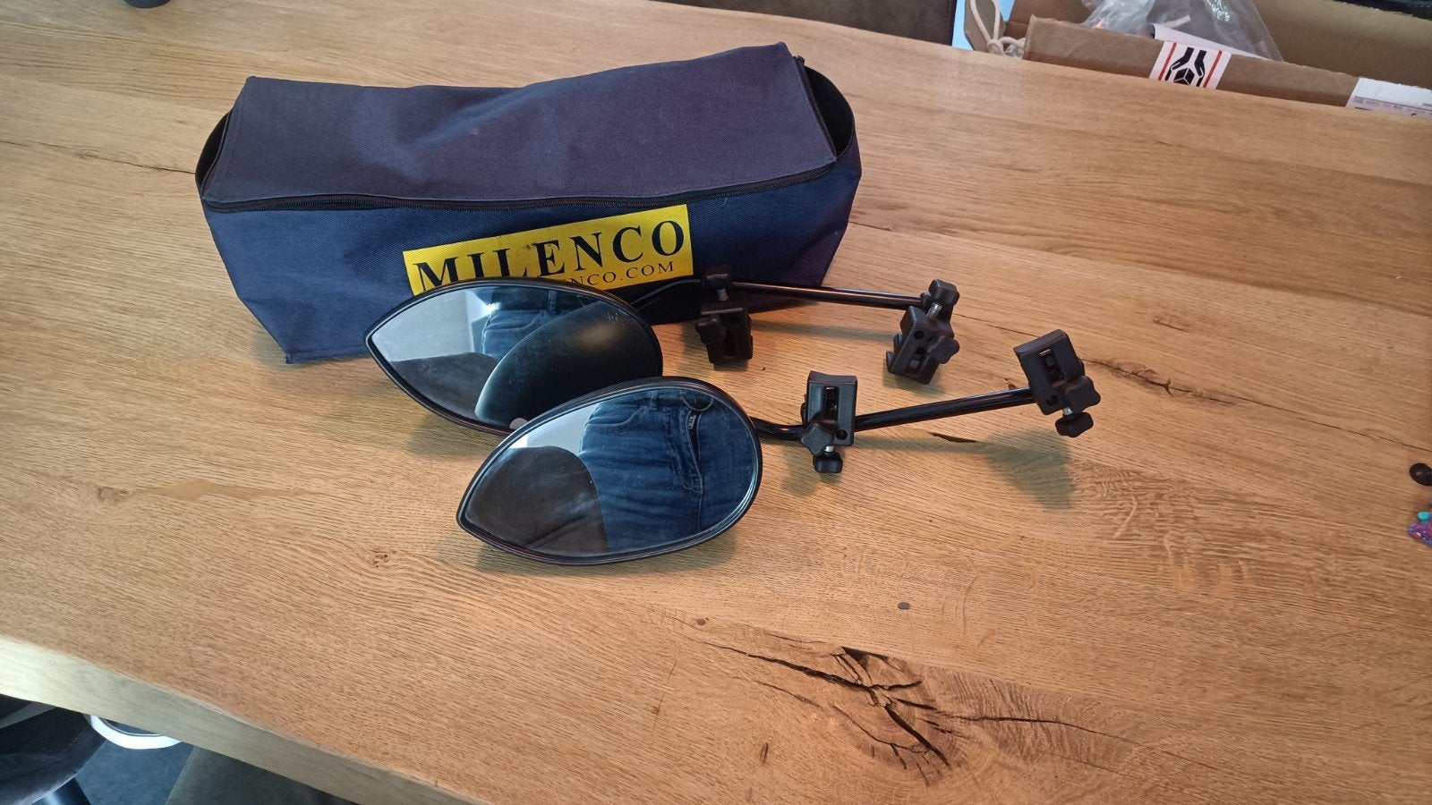 Milenco caravan spiegels, Caravans en Kamperen, Caravan accessoires, Ophalen, Gebruikt