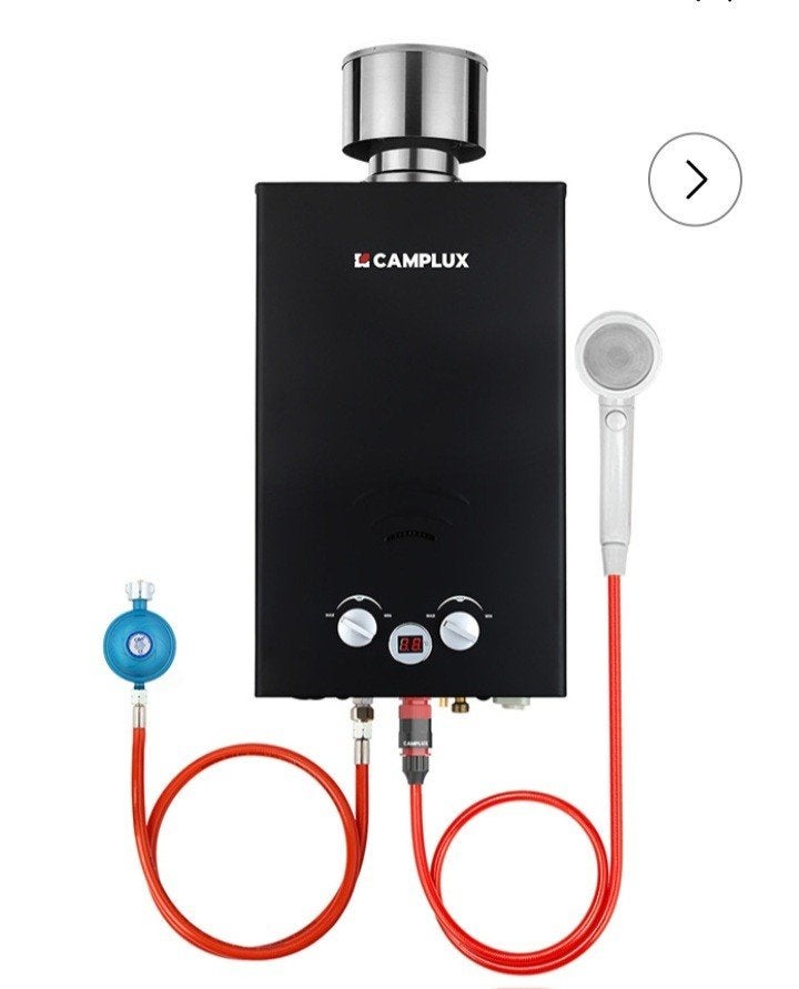 camplux campinggeiser, Ophalen, Nieuw, Boiler, Minder dan 3 jaar oud