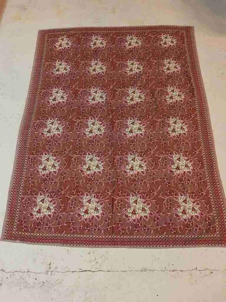 Grandfoulard woonkleed bloemen reversibel 191/144