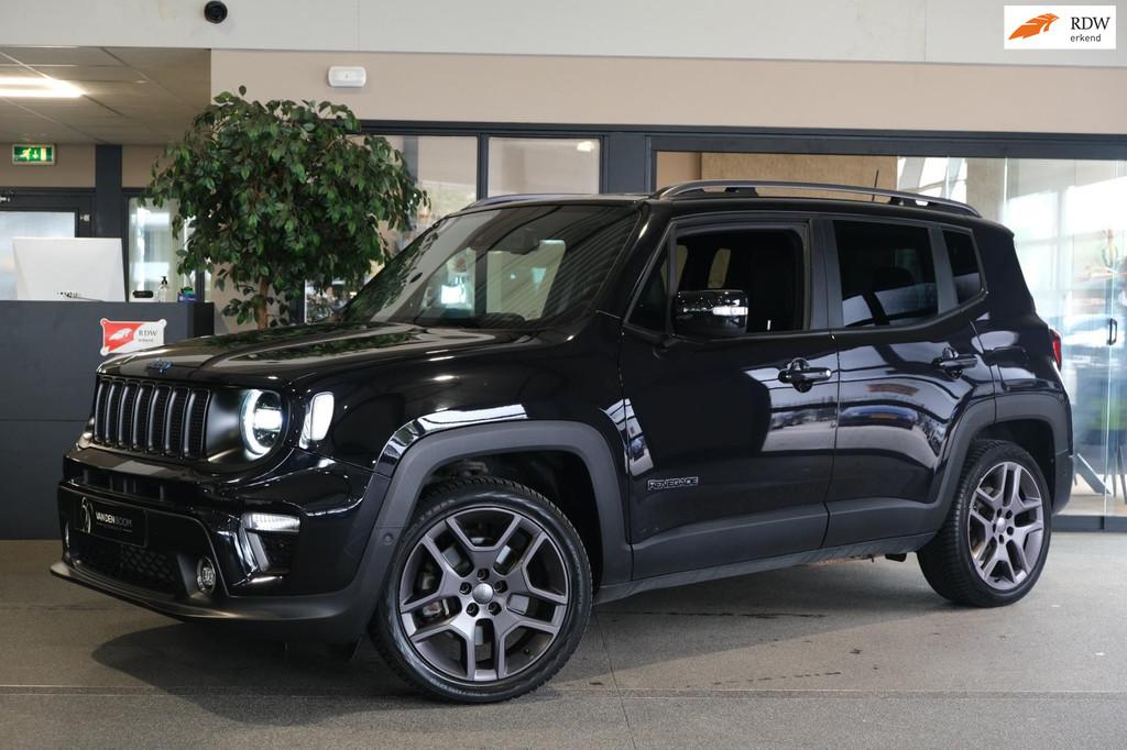 Jeep Renegade 4xe 240 Plug-in Hybrid Electric S Leder Led Ca, Auto's, Jeep, Gebruikt, Zwart, Zwart, Bedrijf