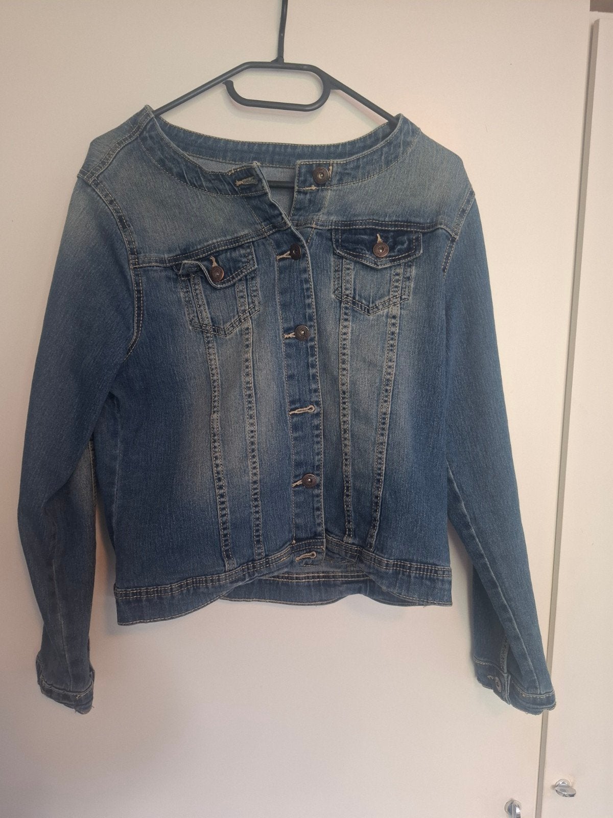 Stoer spijkerjasje maat M, Ophalen of Verzenden, Gedragen, Maat 38/40 (M), Blauw