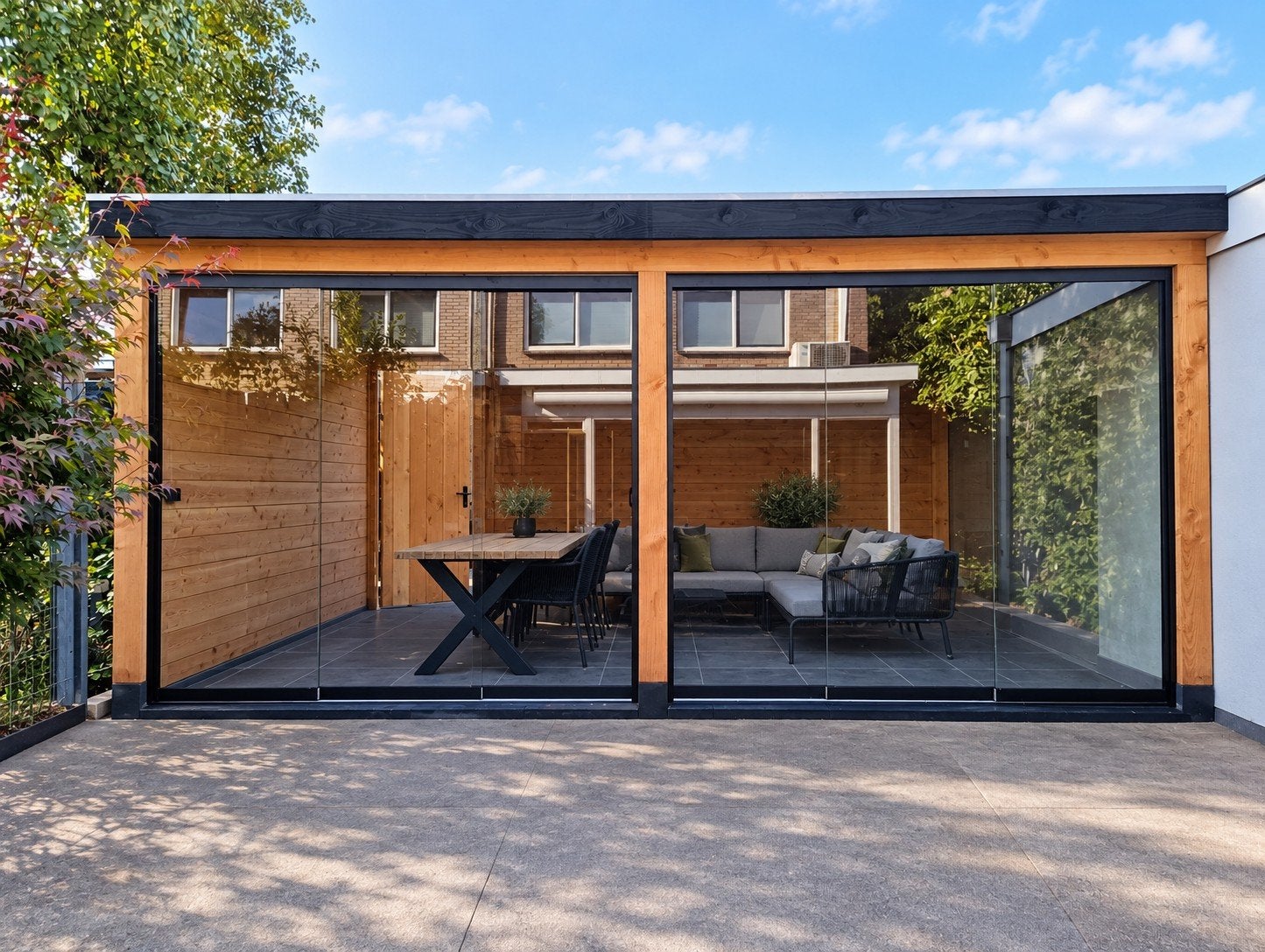 Moderne Tuinkamers/Veranda's met Glazen Schuifwanden, Ophalen of Verzenden, Nieuw