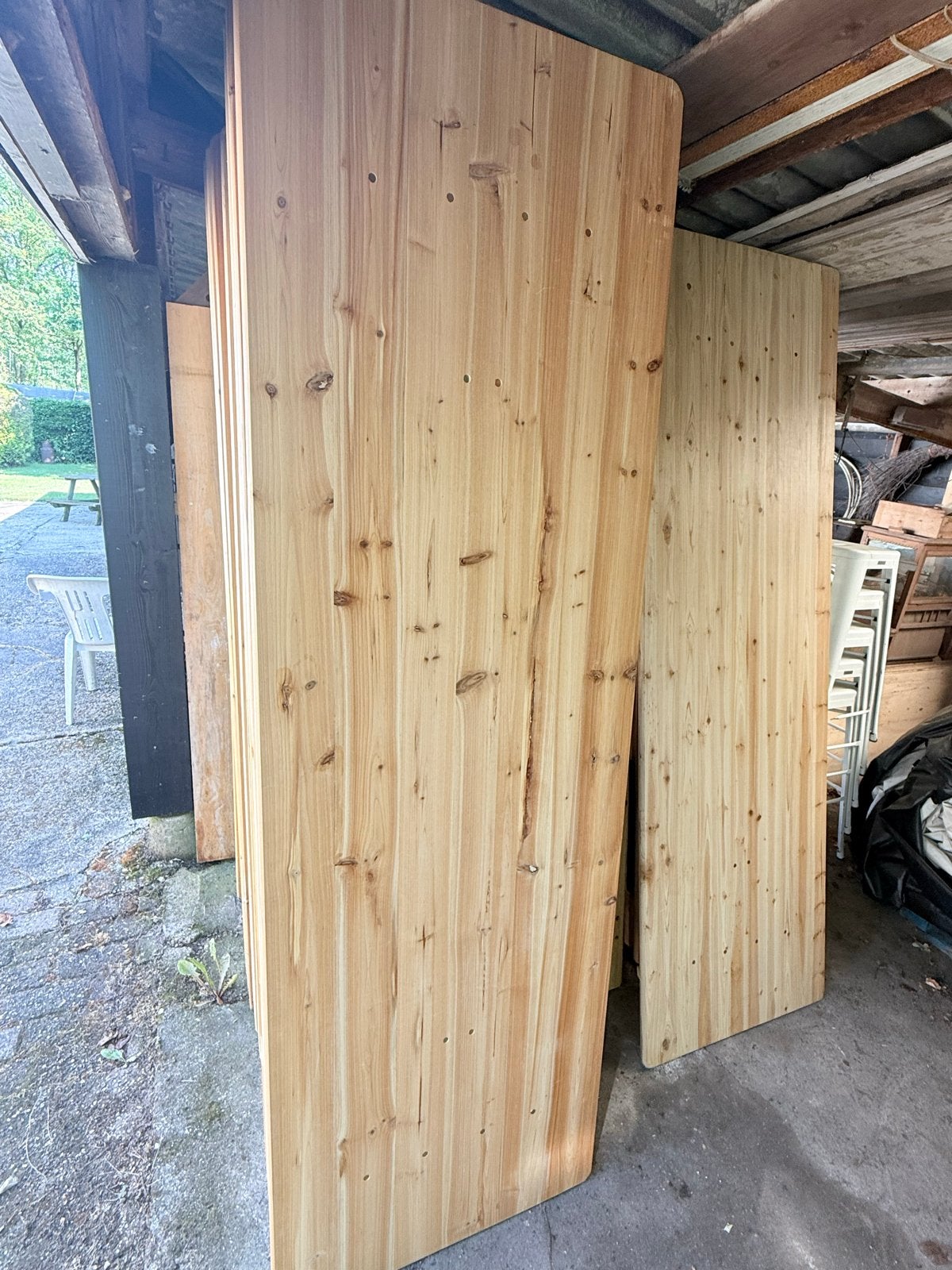 9 Biertafels 220 x 70 cm, Ophalen of Verzenden, Gebruikt