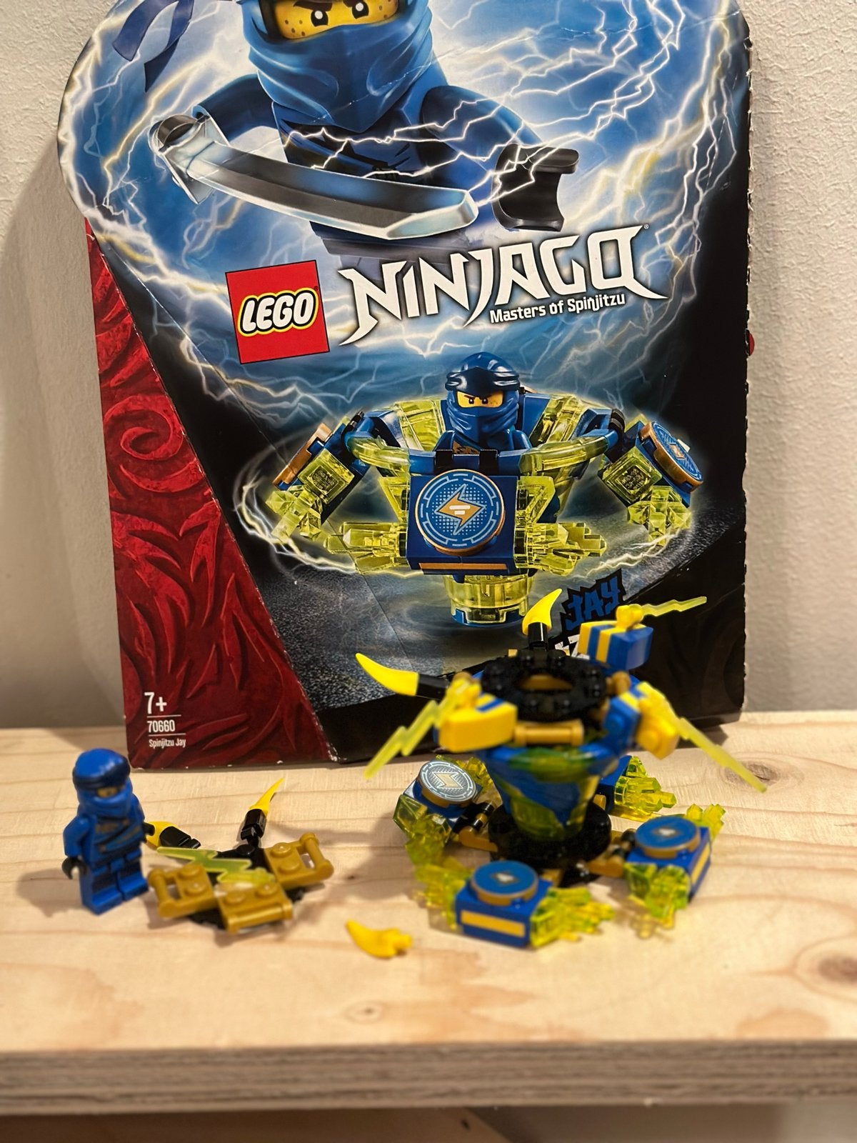 Lego Ninjago 70660 Spinjitzu Jay, Kinderen en Baby's, Gebruikt, Lego, Ophalen of Verzenden, Compleet