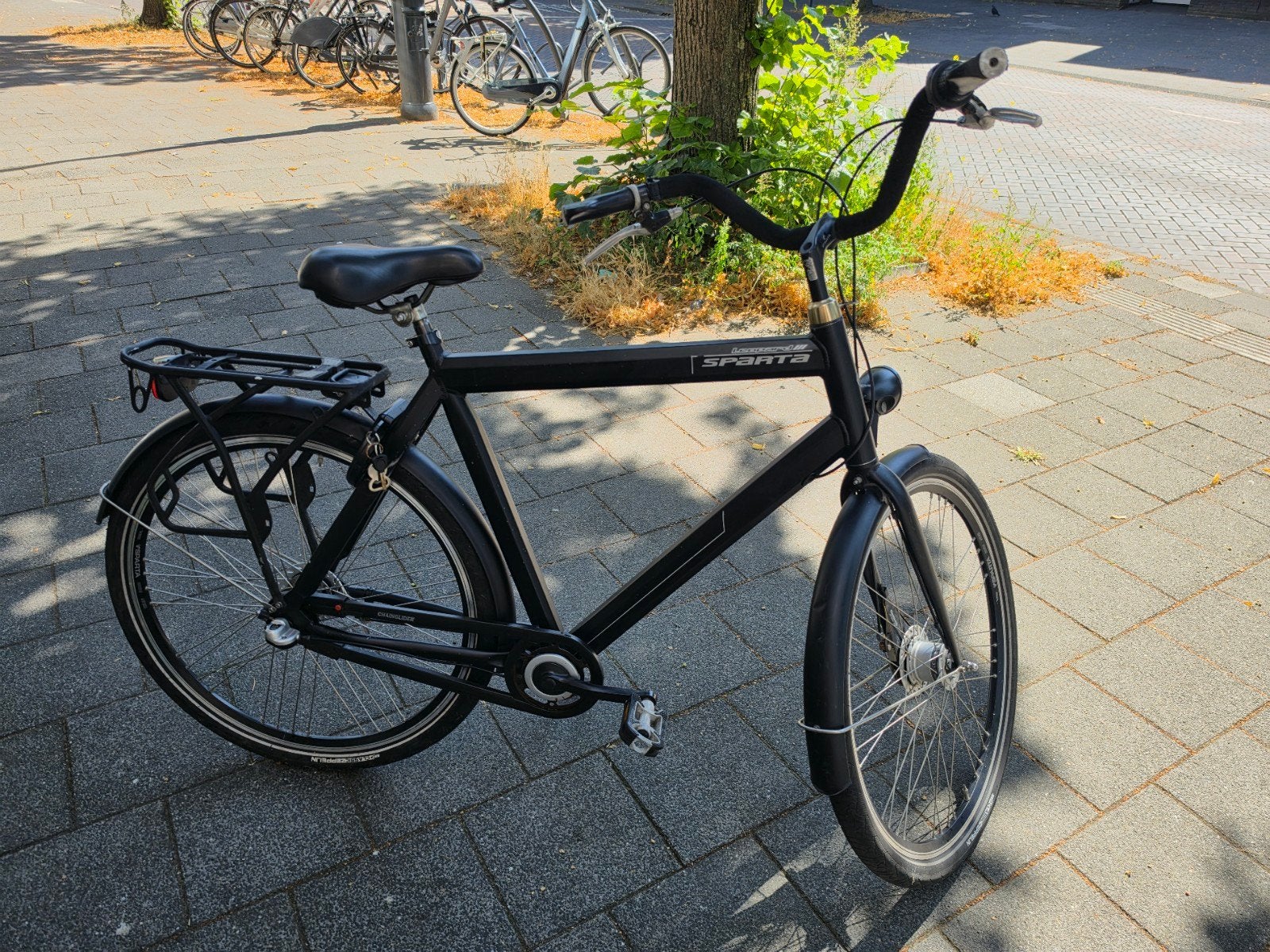 Sparta Leopard III stadsfiets - Zwart, Gebruikt, Goede staat, Ophalen, Terugtraprem, Sparta, 53 tot 56 cm