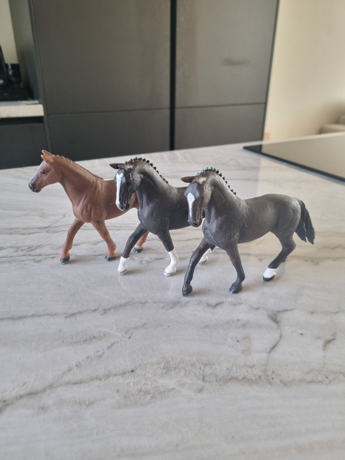Schleich, Hannoveraan set, Ophalen of Verzenden, Gebruikt, Paard, Beeldje of Figuurtje
