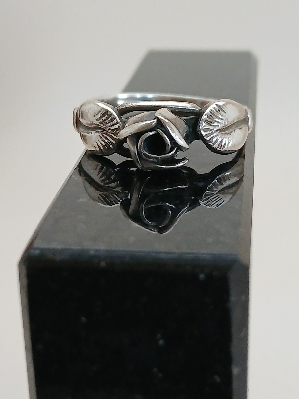 Zilveren ring Teka Theodore Klotz - Roos & Bladeren, Ophalen of Verzenden