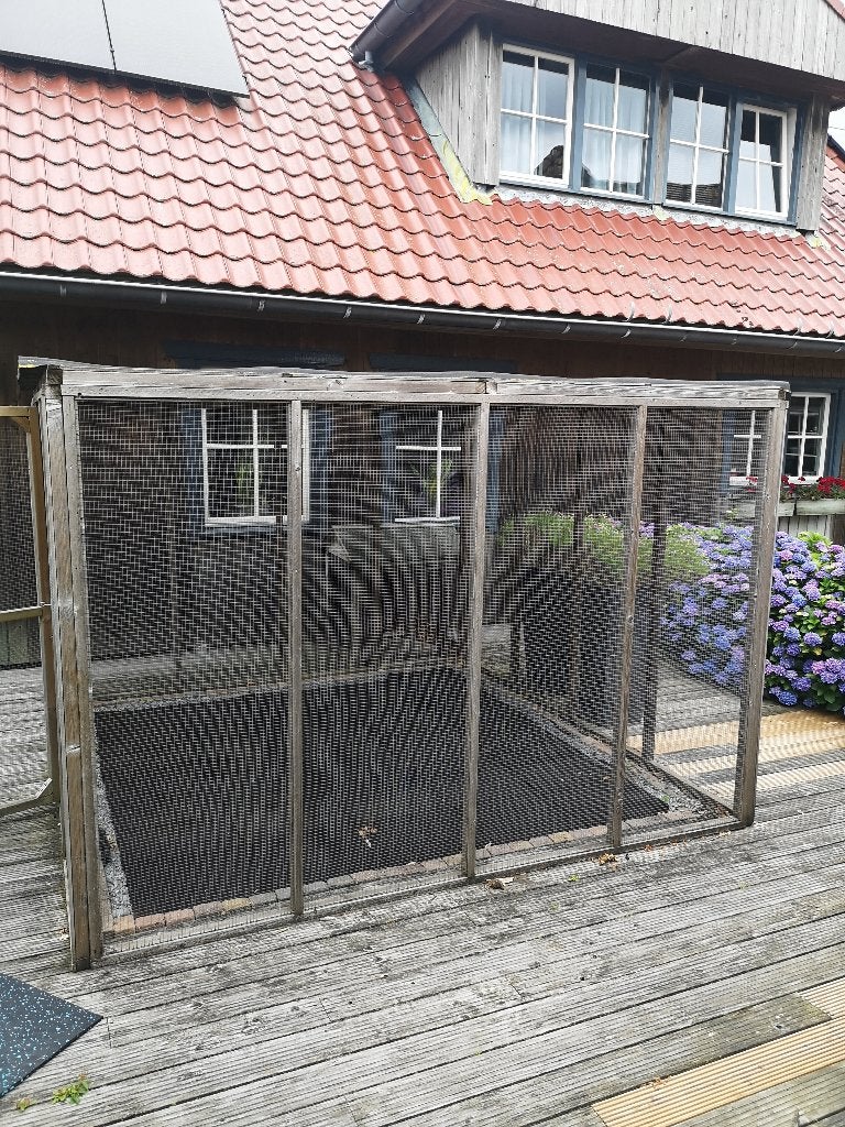 Kattenren, Dieren en Toebehoren, Vogels | Hokken en Kooien, Ophalen, Gebruikt, Hout, Volière