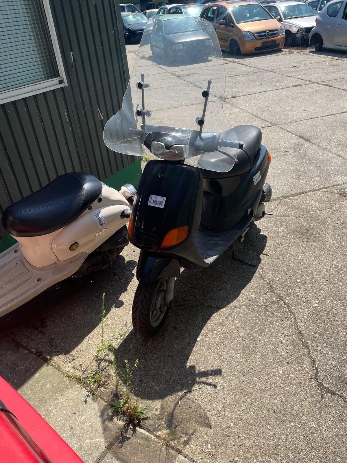 In onderdelen Piaggio Zip Scooter - Zwart, met windscherm, Gebruikt, Maximaal 45 km/u, Zip, Ophalen of Verzenden