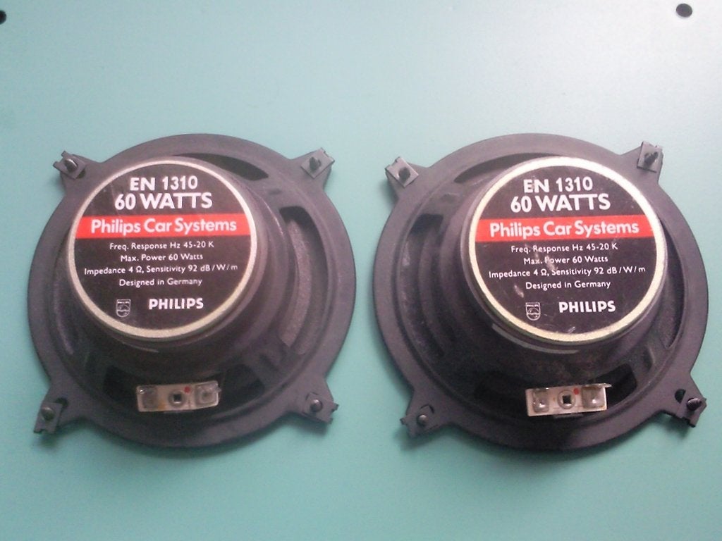 2 Philips auto speakers 60 Watt, Auto diversen, Ophalen of Verzenden, Gebruikt