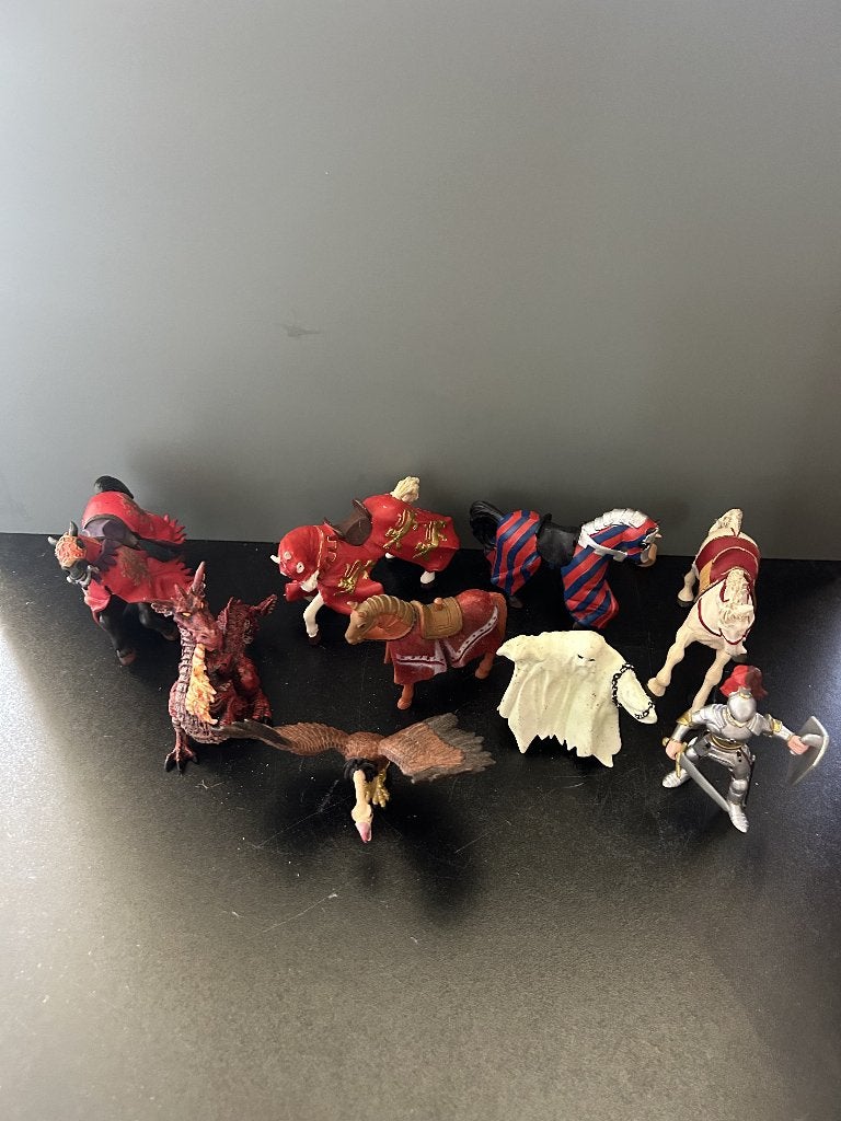 vintage papo middeleeuwse figuren, Ophalen of Verzenden, Gebruikt
