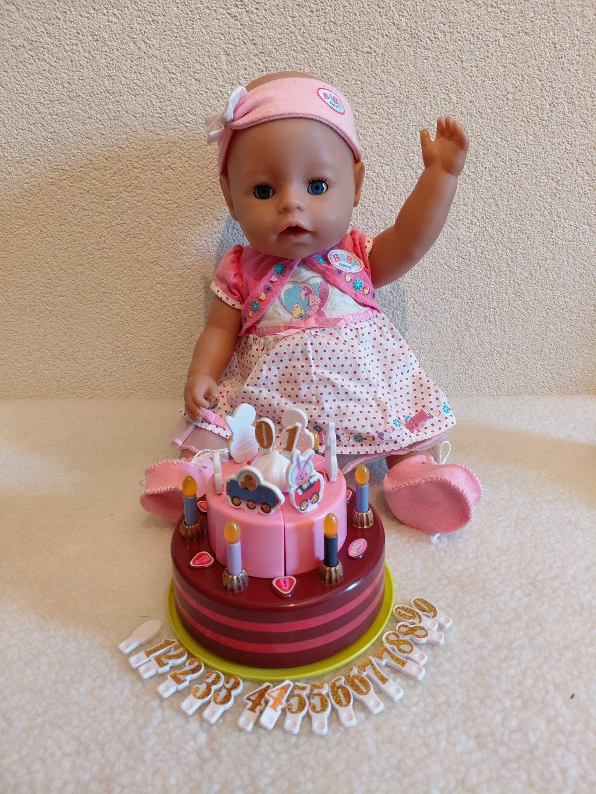 Baby Born Pop is Jarig  🥳& Verjaardagstaart. 🥳, Kinderen en Baby's, Ophalen of Verzenden, Zo goed als nieuw, Babypop