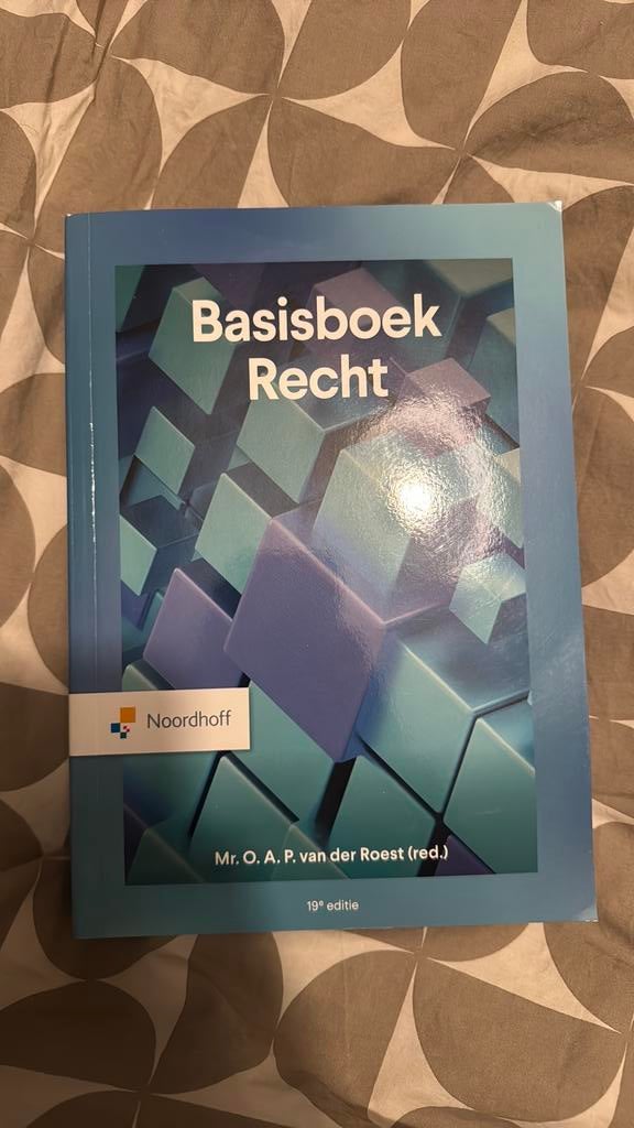O. A. P. van der Roest - Basisboek Recht, O. A. P. van der Roest, Sociale wetenschap, Nieuw, Ophalen of Verzenden