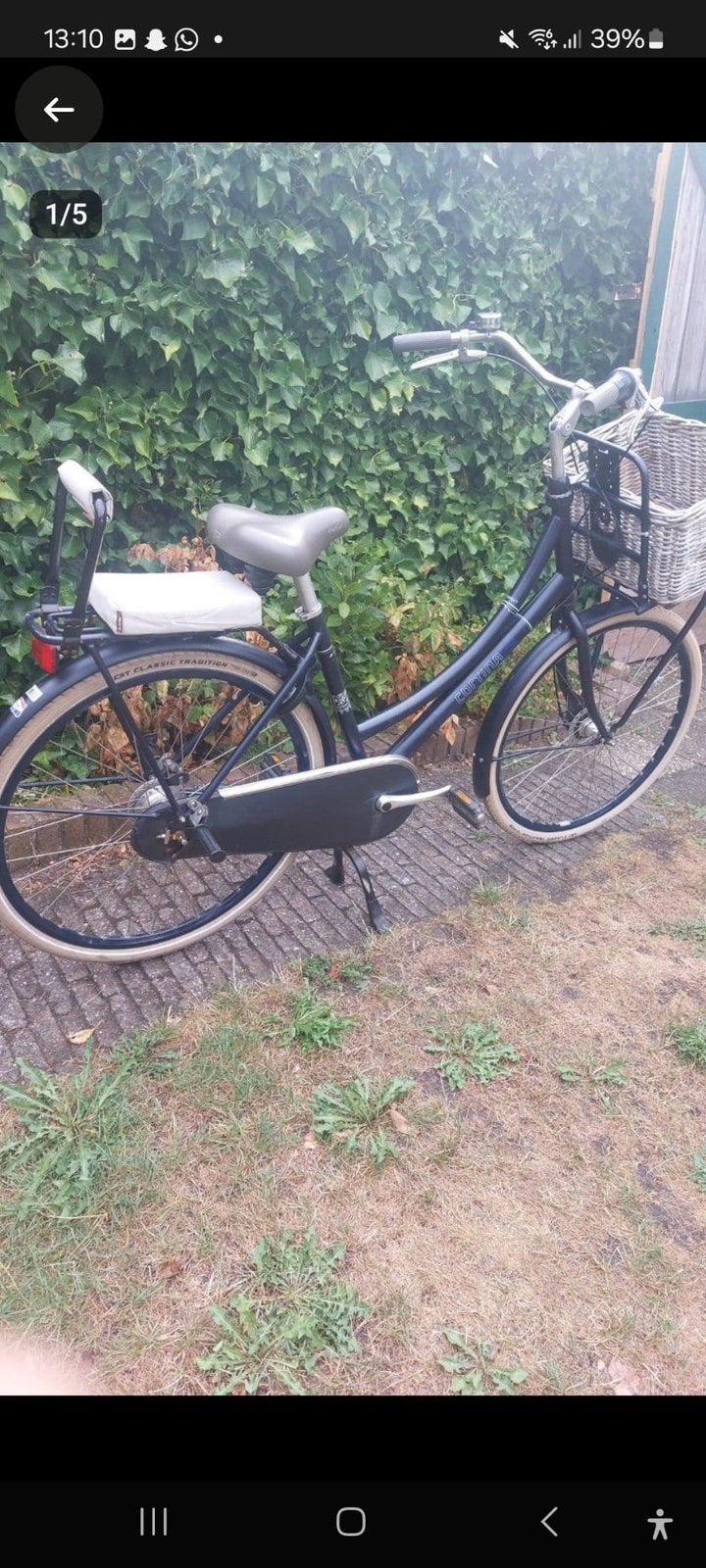 Mooie moeders fiets, Mandje, Gebruikt, 47 tot 50 cm, 0 zitjes