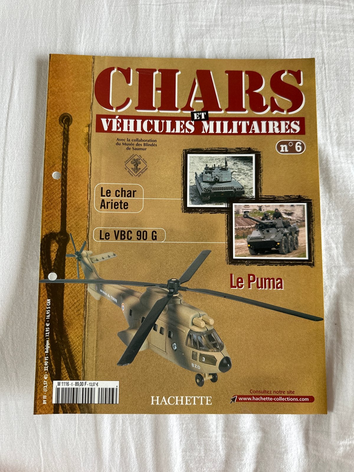 Hachette Chars et Véhicules Militaires nr. 6, Ophalen of Verzenden, 1945 tot heden, Zo goed als nieuw, Landmacht