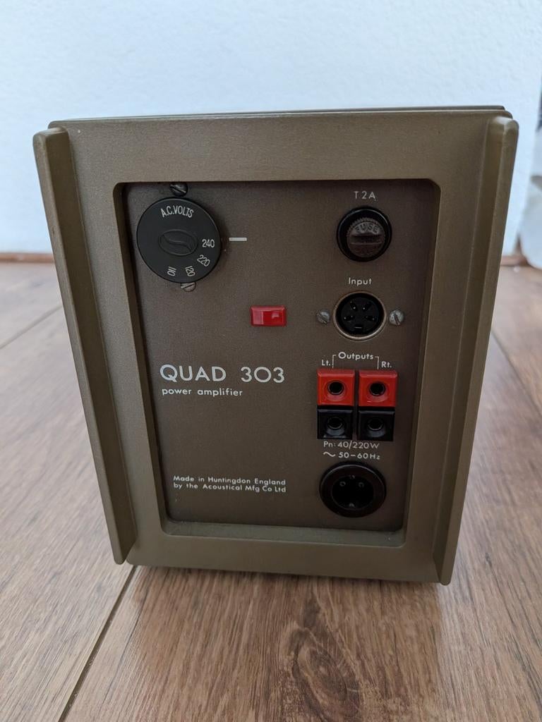 Quad 303 eindversterker, Overige merken, Ophalen of Verzenden, Zo goed als nieuw, 120 watt of meer