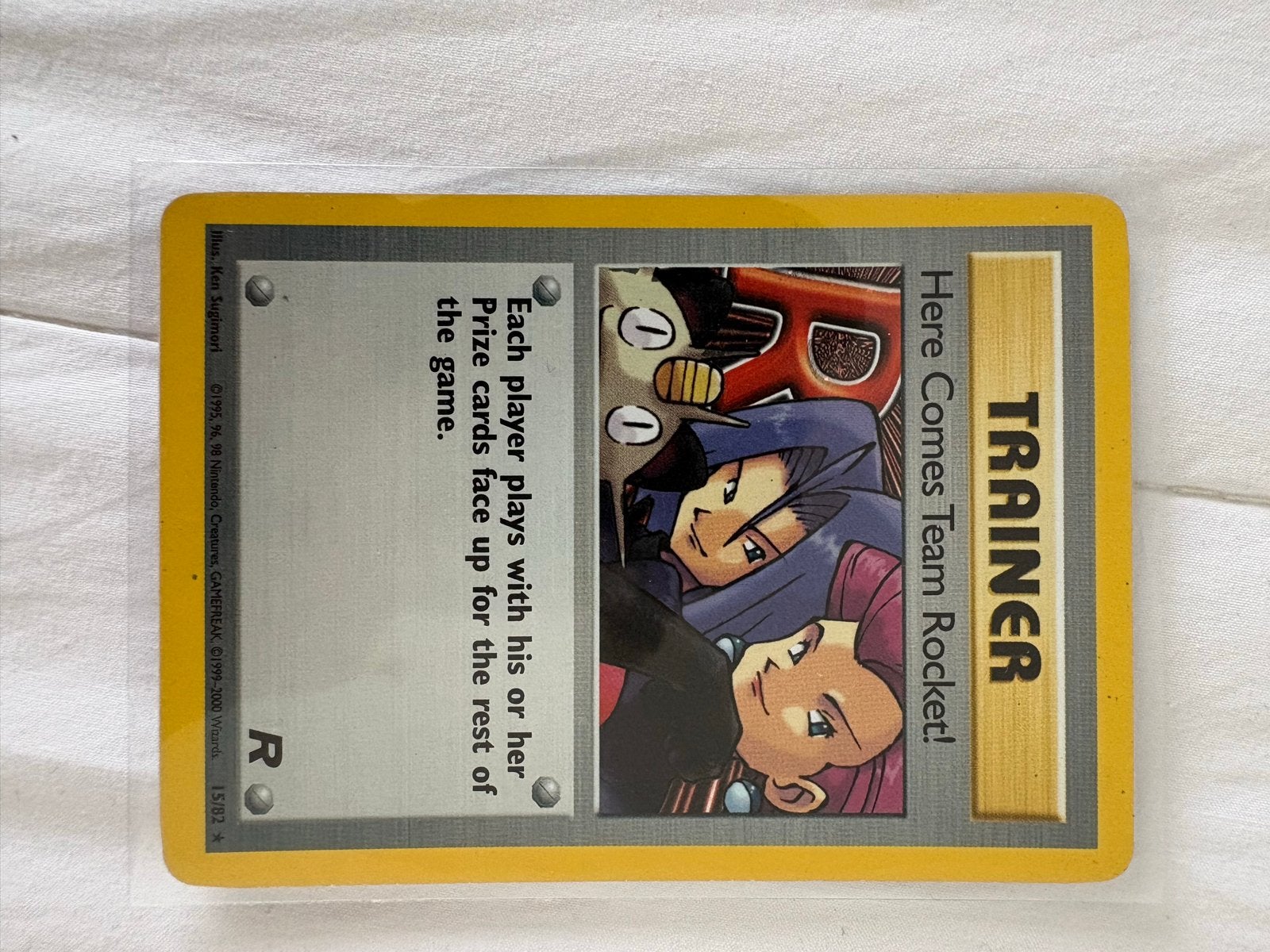 Pokémon kaart holo - Here Comes Team Rocket! (Engels), Ophalen of Verzenden, Gebruikt, Losse kaart