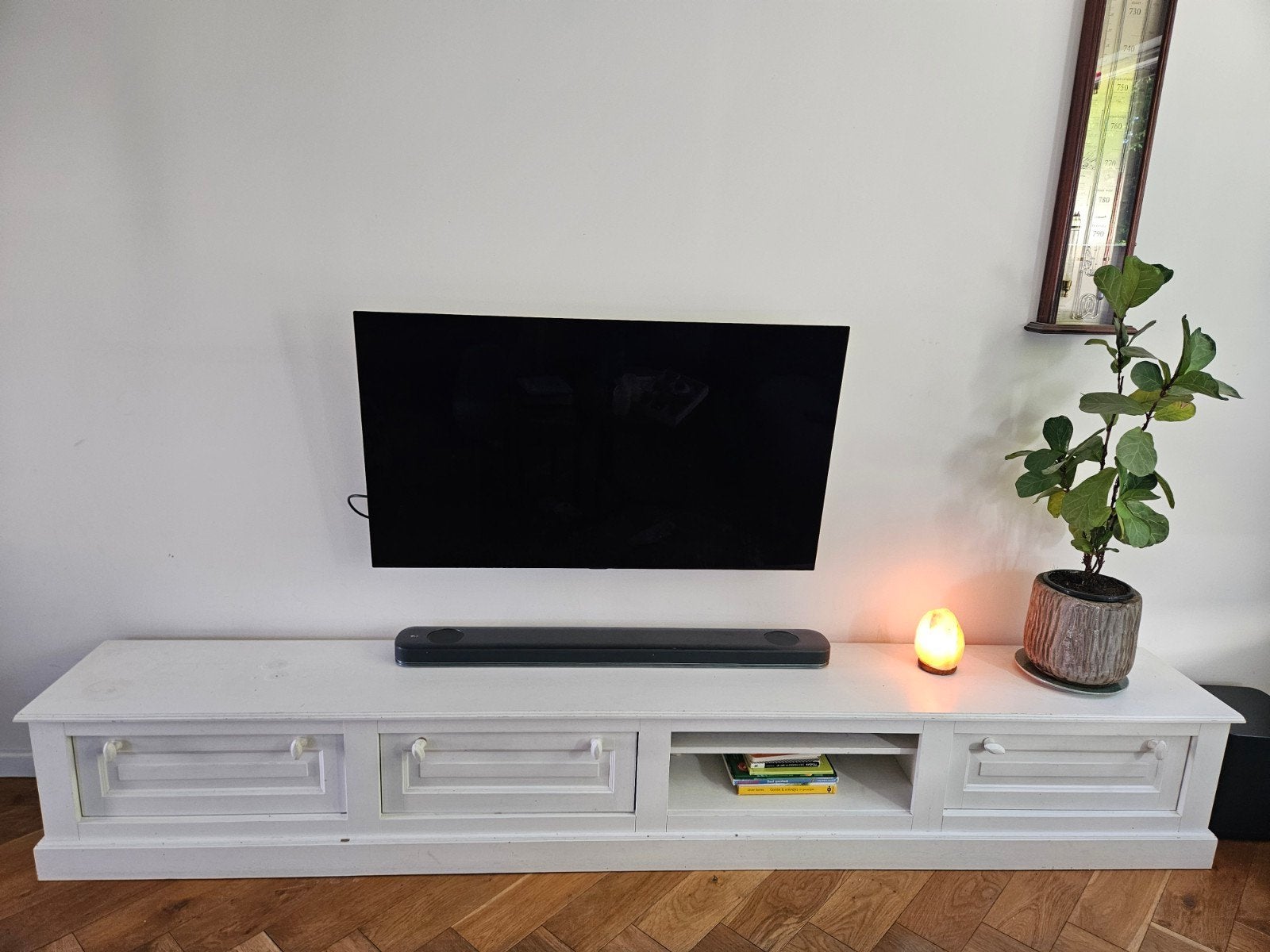 Dressoir tv meubel 300cm wit, Ophalen, 25 tot 50 cm, 200 cm of meer, Minder dan 100 cm