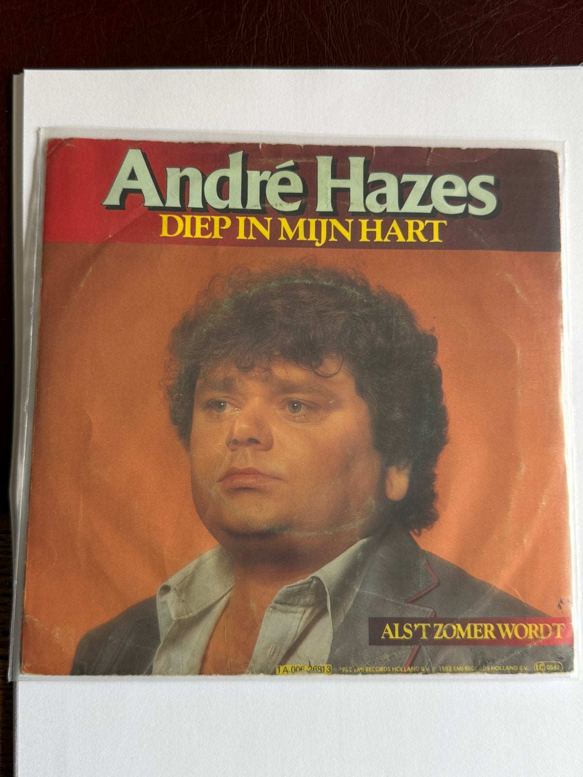 André Hazes - Diep In Mijn Hart / Als 't Zomer Wordt (Single, Cd's en Dvd's, Vinyl Singles, Gebruikt, 7 inch, Overige typen, Nederlandstalig