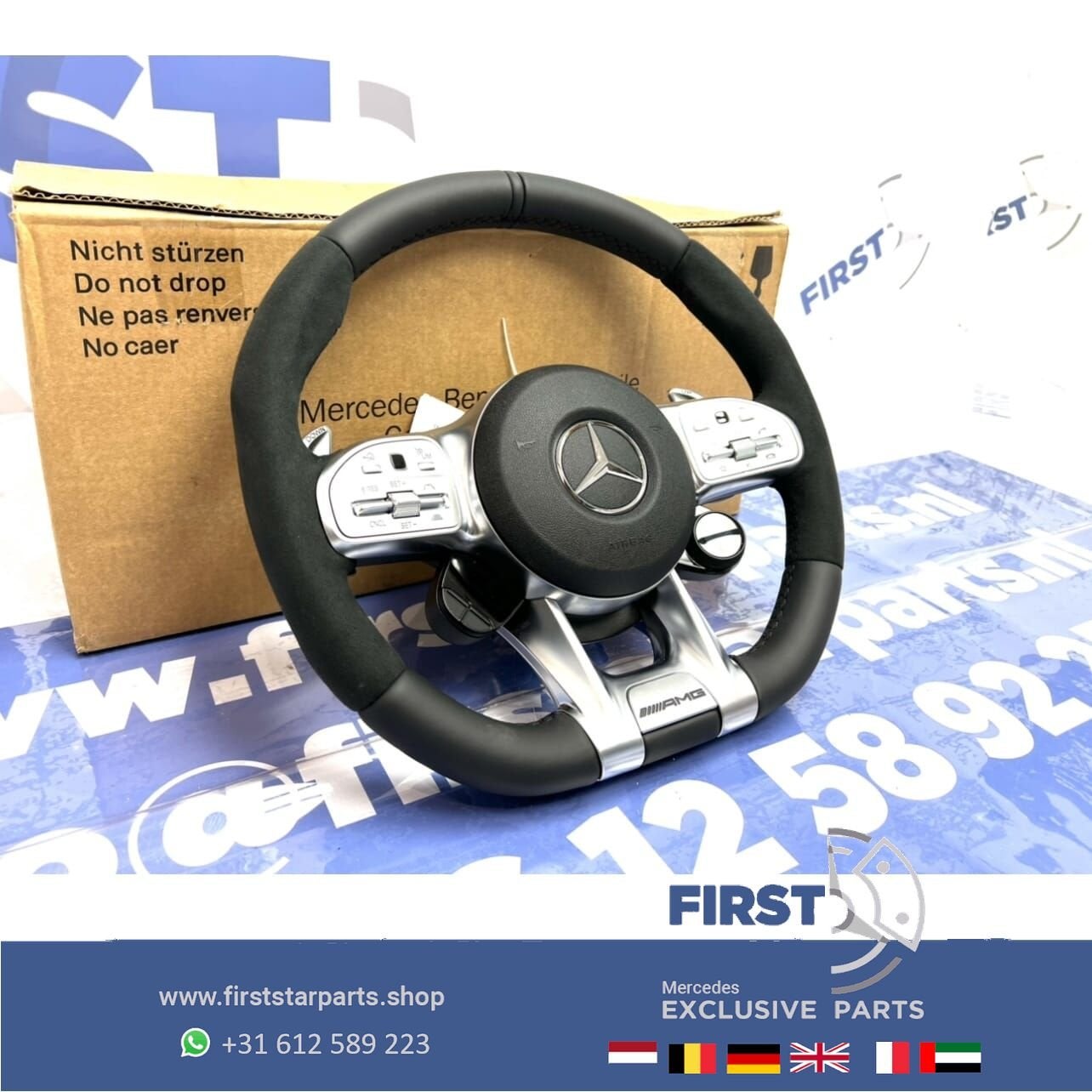 A0004600109 9E38 ORIGINEEL Mercedes 35 43 45 53 63 AMG STUUR, Auto-onderdelen, Interieur en Bekleding, Gebruikt, -, Ophalen of Verzenden