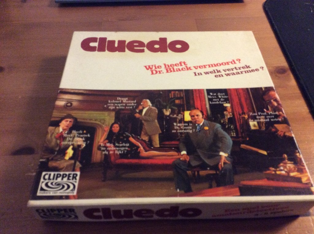 Vintage Cluedo. Bordspel van Clipper, Vijf spelers of meer, Ophalen of Verzenden, Clipper