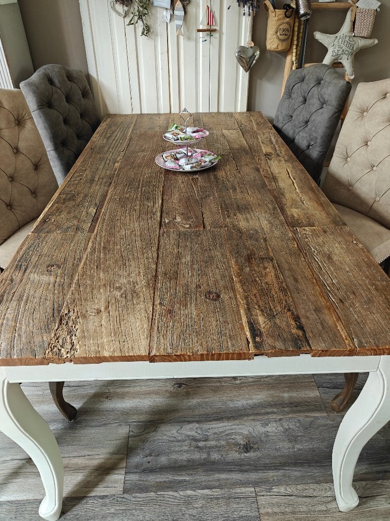 Eettafel met stoelen, Huis en Inrichting, Ophalen, 200 cm of meer, 50 tot 100 cm, Zo goed als nieuw