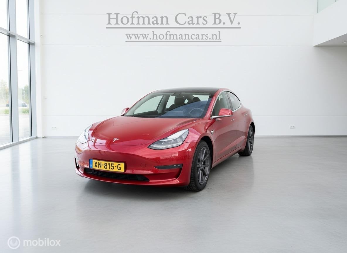 Tesla Model 3 Long Range Dual Motor AWD| Speciale Rode Lak |, Origineel Nederlands, 351 pk, 84 €/maand, Te koop