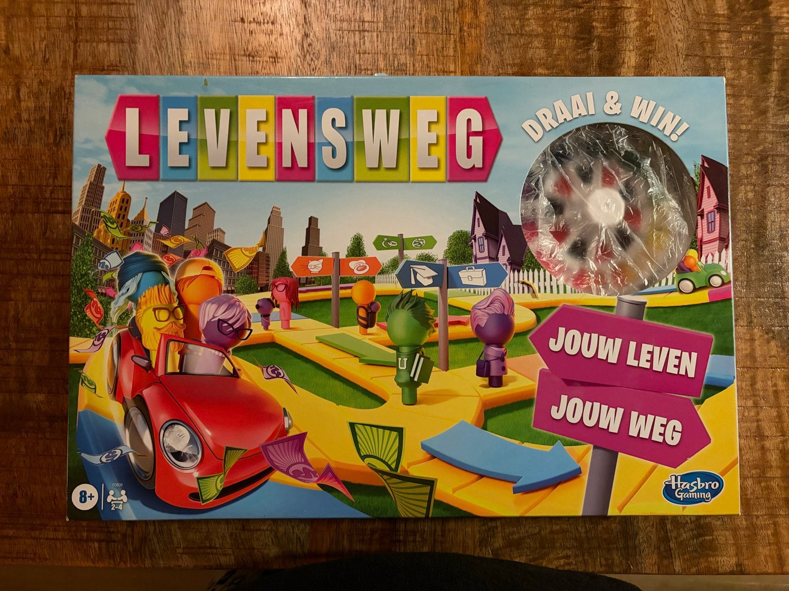 Levensweg bordspel van Hasbro Gaming, Drie of vier spelers, Ophalen of Verzenden, Zo goed als nieuw