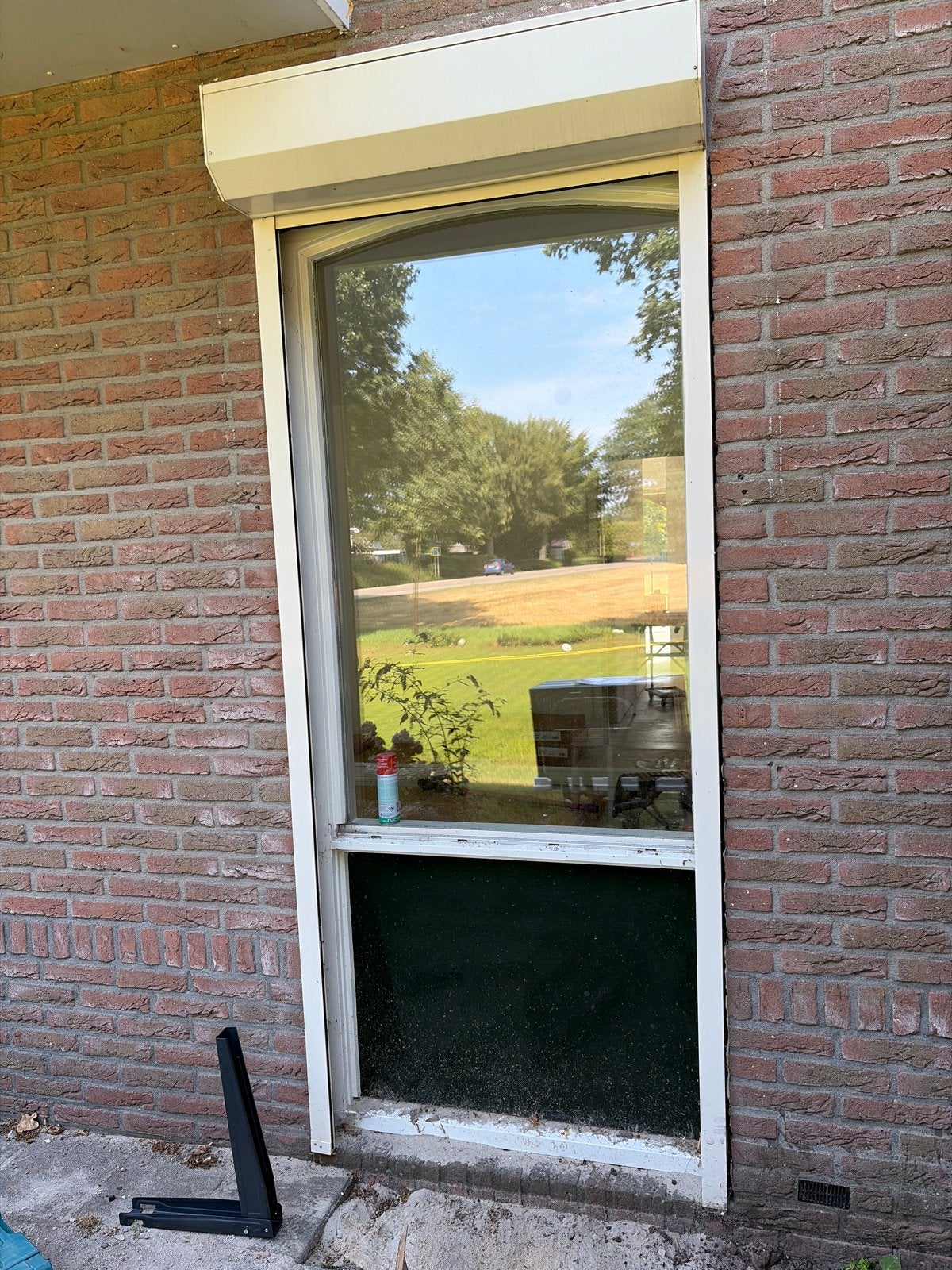 Wit rolluik voor raam of deur, Gebruikt, 100 tot 150 cm, 200 cm of meer, Wit