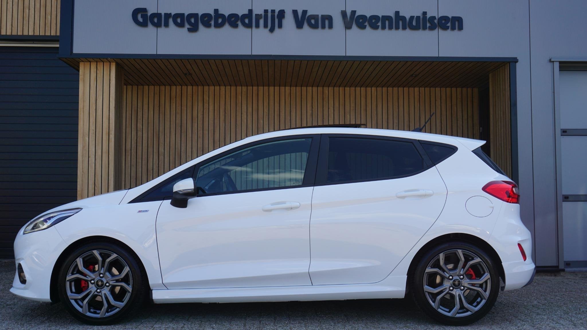 Ford Fiesta 1.0 101pk EcoBoost ST-Line Automaat 5Drs Pano.Da, Gebruikt, Euro 6, 1144 kg, Wit
