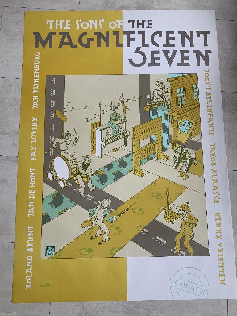 Joost Swarte: The Sons of The Magnificent Seven (Giga post), Boeken, Stripboeken, Eén stripboek, Ophalen of Verzenden, Zo goed als nieuw