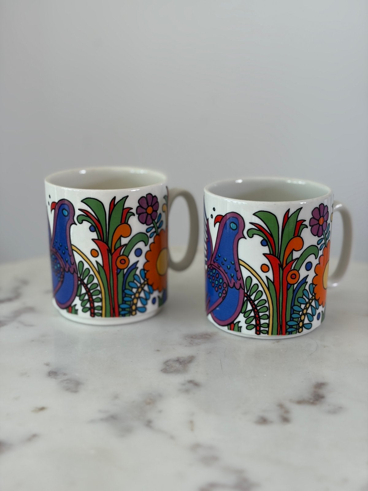 2 vintage Villeroy & Boch Acapulco mokken, Ophalen of Verzenden