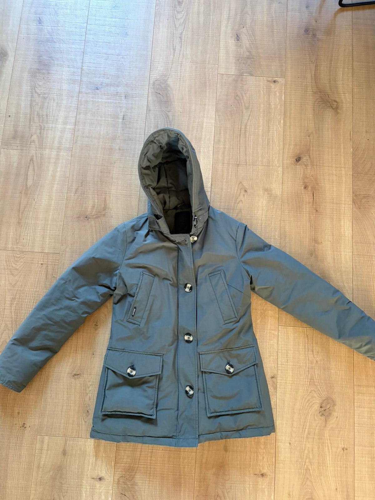 Super mooie Airforce pocket parka winterjas!, Ophalen of Verzenden, Zo goed als nieuw, Maat 36 (S), Groen