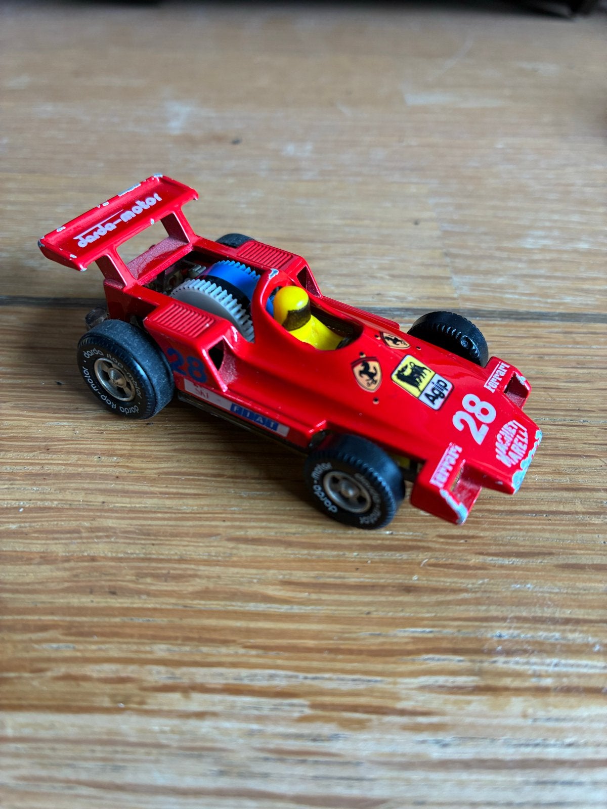 Darda Motor Ferrari Formule 1 Raceauto - Vintage Speelgoed, Overige merken, Gebruikt, 1:50 of kleiner, Auto