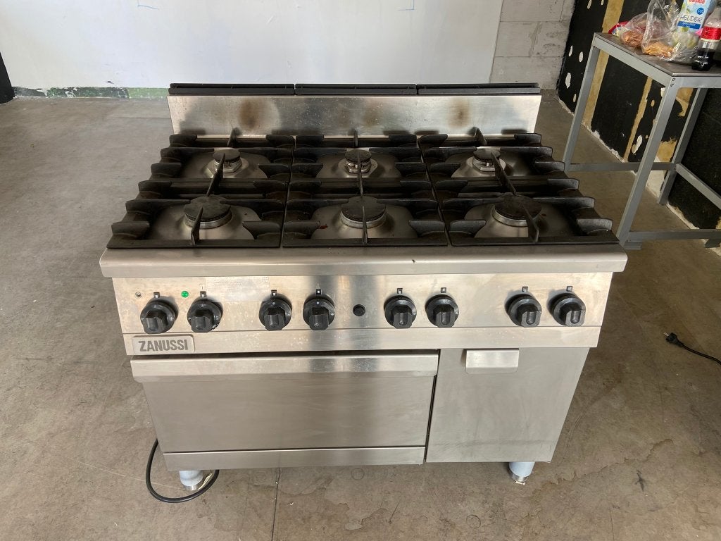 Zanussi gas kookstel fornuis horeca, Ophalen, Gebruikt, Minder dan 85 cm, Gas