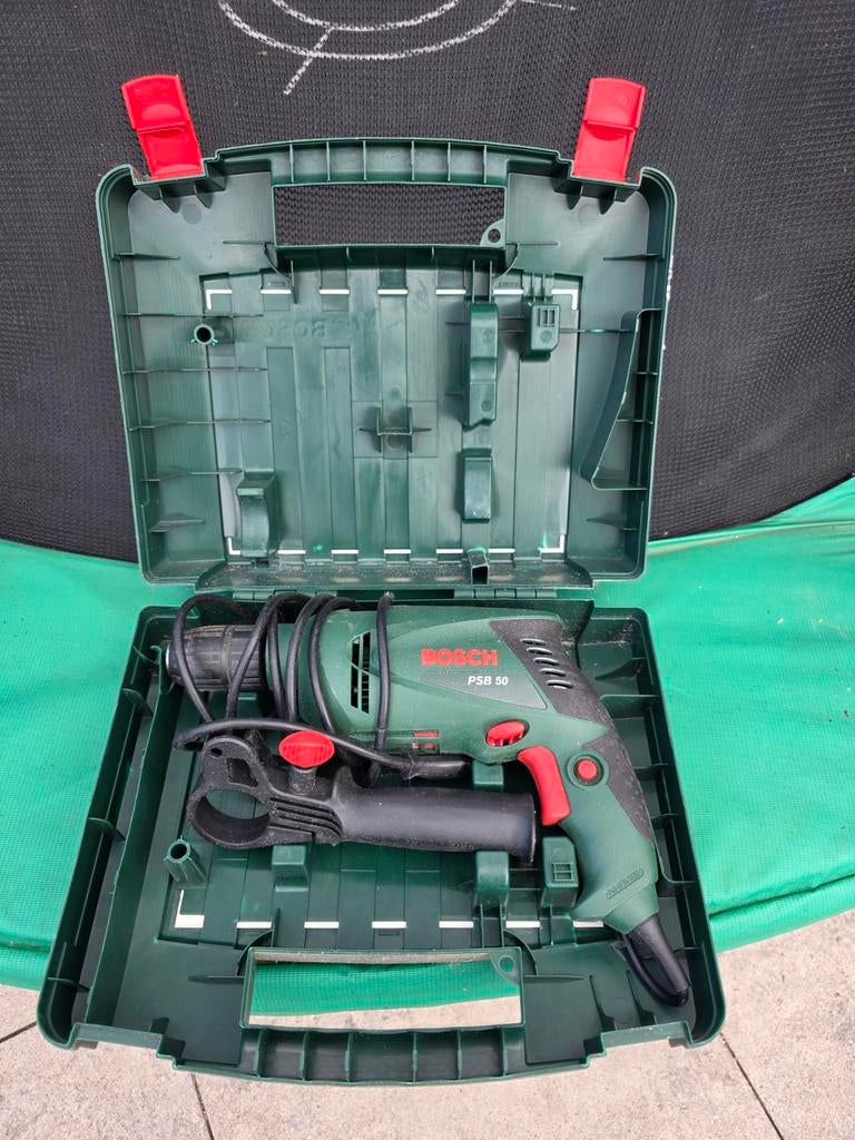 Bosch PSB 50 Klopboormachine - Gebruikt, 500W, Gebruikt, Klopboormechanisme, 400 tot 600 watt, Ophalen