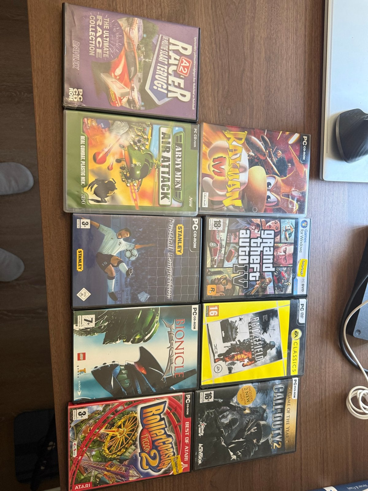 PC Games: GTA IV, CoD 2, Battlefield, Rayman M & Meer, Ophalen, Online, Gebruikt, Vanaf 18 jaar