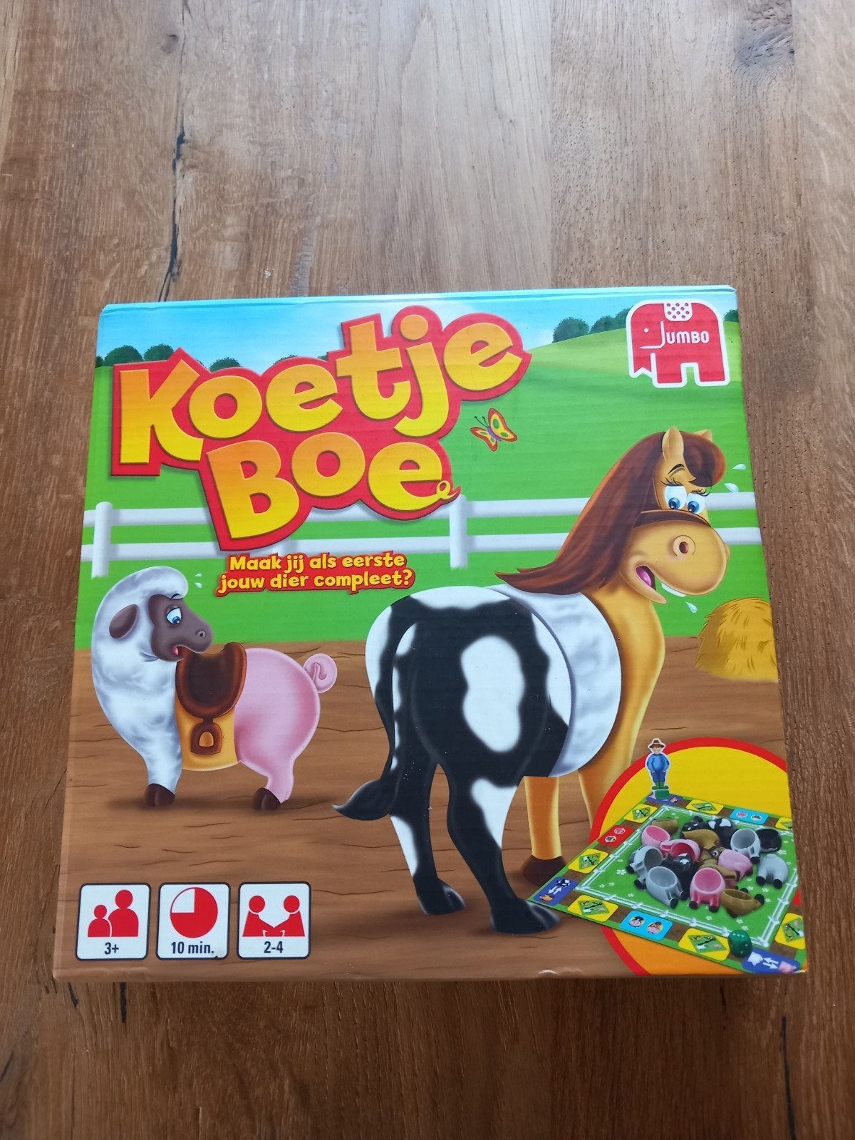 bordspel koetje boe, Hobby en Vrije tijd, Gezelschapsspellen | Bordspellen, Een of twee spelers, Ophalen of Verzenden, Zo goed als nieuw