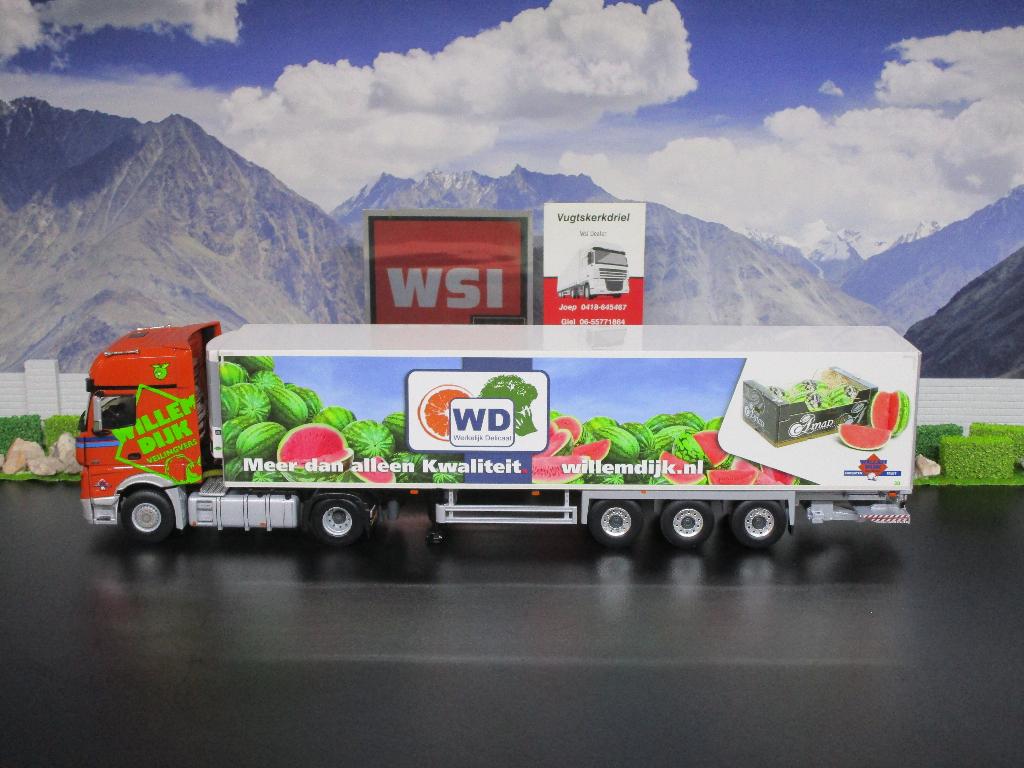 Wsi 01-2090 Mercedes-benz Actros MP4 Giga Space, Willem Dijk, Ophalen, Nieuw, Bus of Vrachtwagen, Wsi