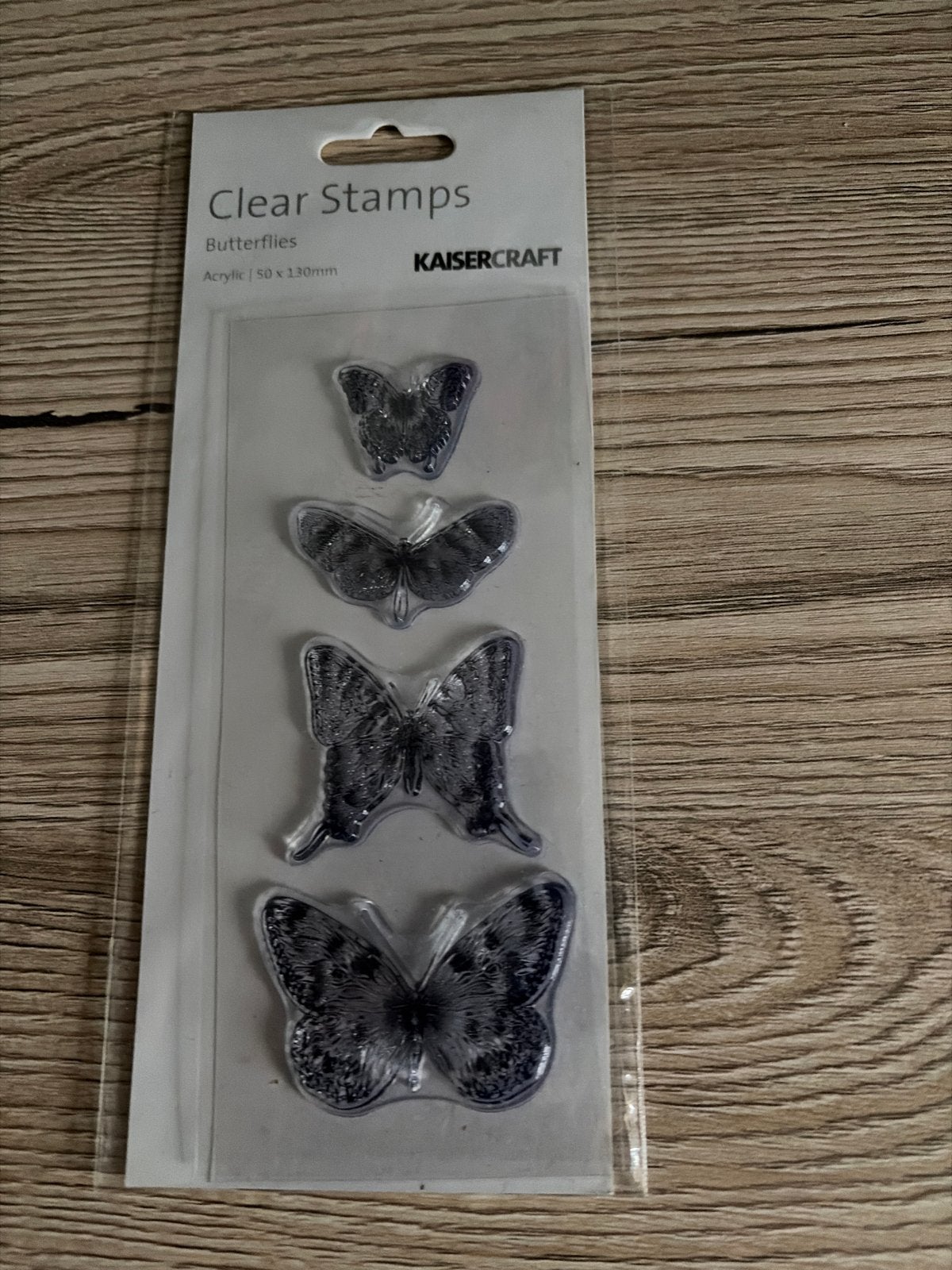 Kaisercraft Clear Stamps Vlinders - Nieuw in verpakking, Hobby en Vrije tijd, Stempelen, Ophalen of Verzenden, Nieuw, Clearstamp