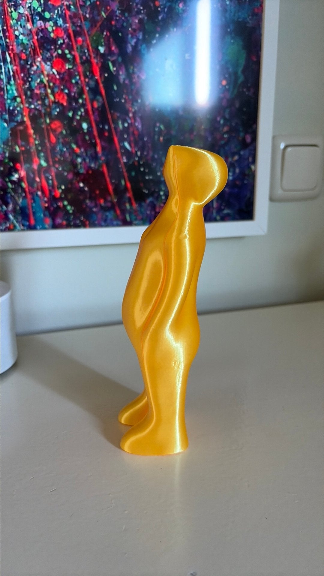 The Visitor gold, Ophalen of Verzenden, 17 cm, Beeld