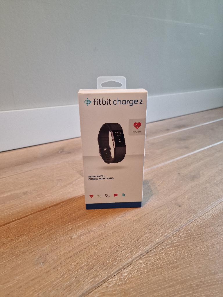 Fitbit Charge 2, Zwart, Ophalen of Verzenden, Zo goed als nieuw, Fitbit