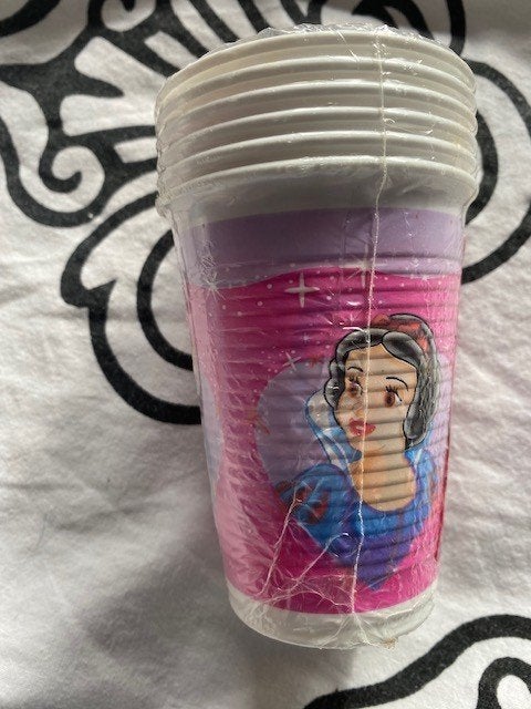 6 Disney Prinsessen Bekers - Sneeuwwitje & Assepoester, Ophalen of Verzenden, Sneeuwwitje of Doornroosje, Nieuw, Servies