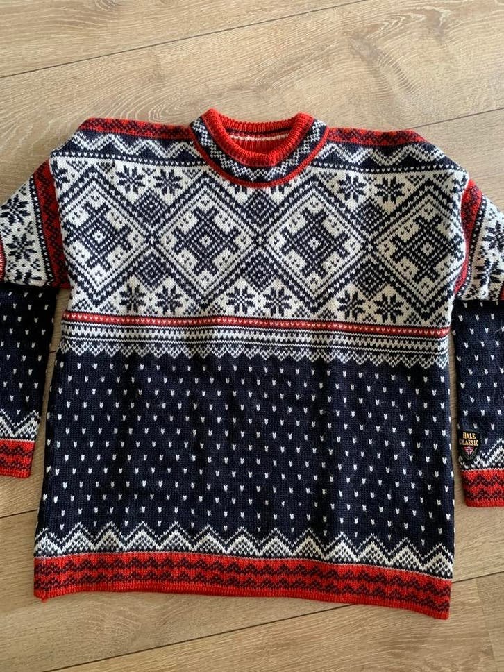 Dale of Norway wollen trui M wool jumper, Kleding | Heren, -, Maat 48/50 (M), Zwart, -