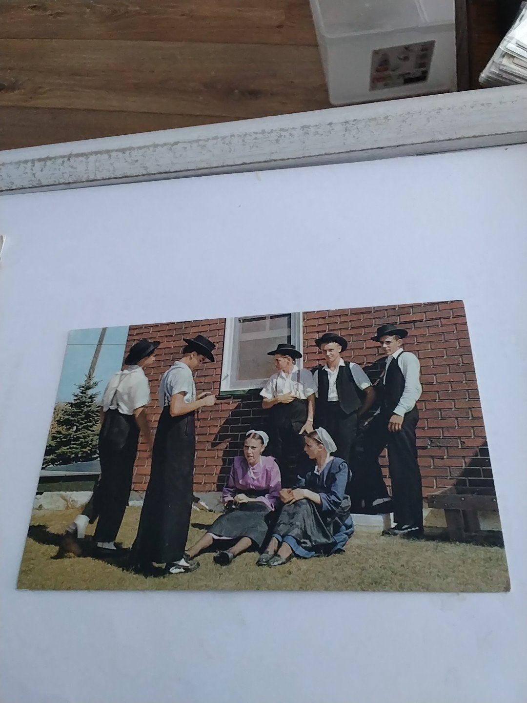 Ansichtkaart Pennsylvania Dutch Country Amish Familie, Ophalen of Verzenden, 1980 tot heden